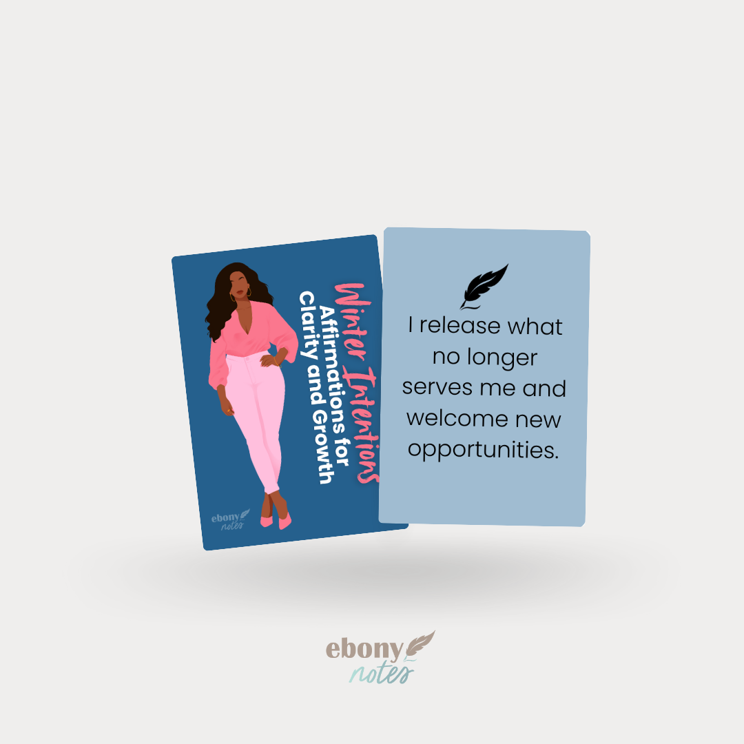 Affirmations for Clarity and Growth Card Deck Printable | Winter Intentions