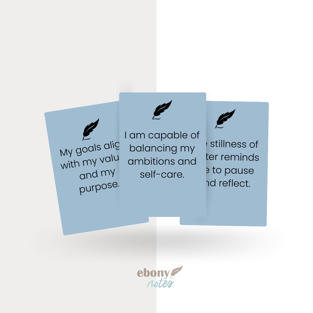 Affirmations for Clarity and Growth Card Deck Printable | Winter Intentions