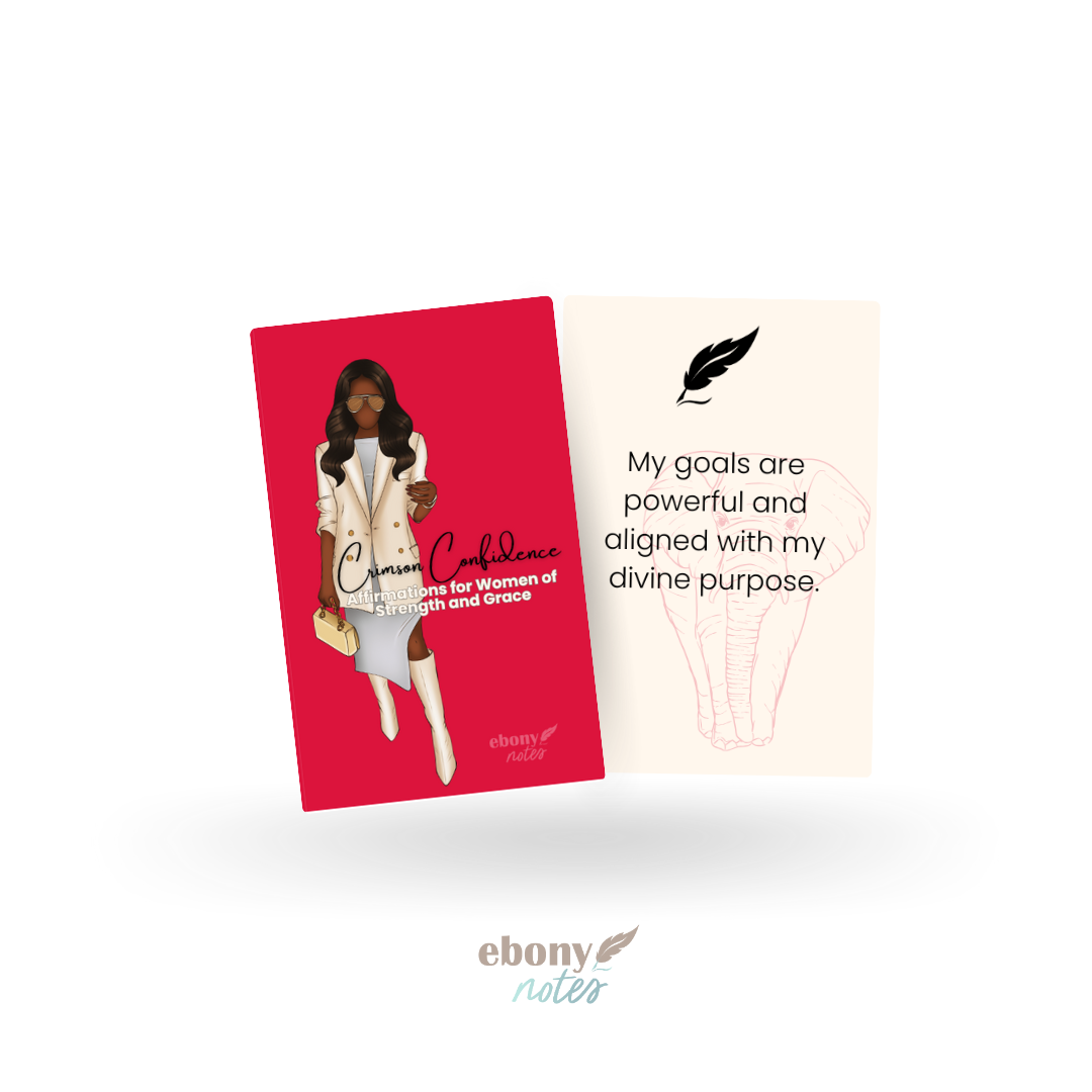 Affirmations for Women of Strength and Grace Card Deck Printable | Crimson Confidence