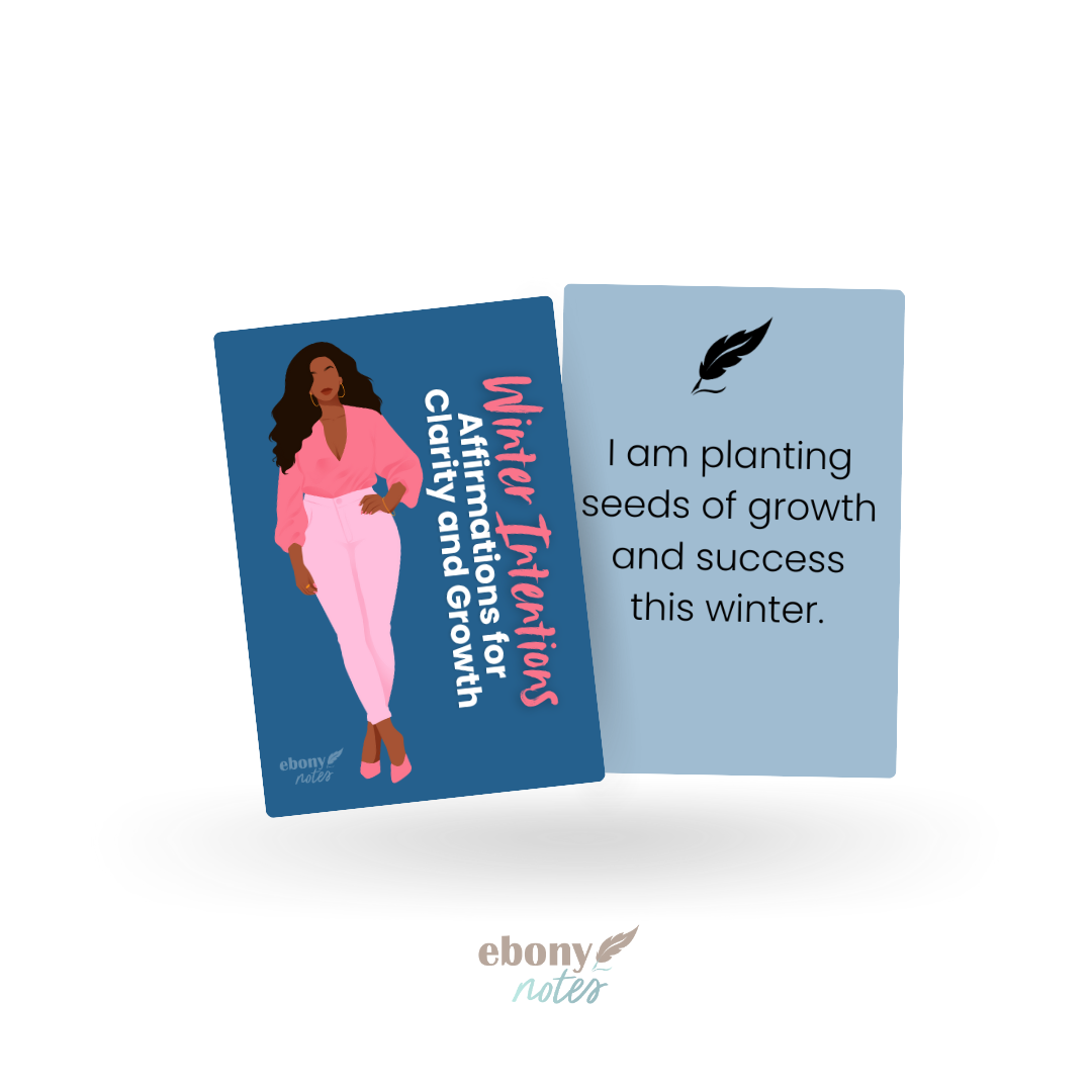 Affirmations for Clarity and Growth Card Deck Printable | Winter Intentions