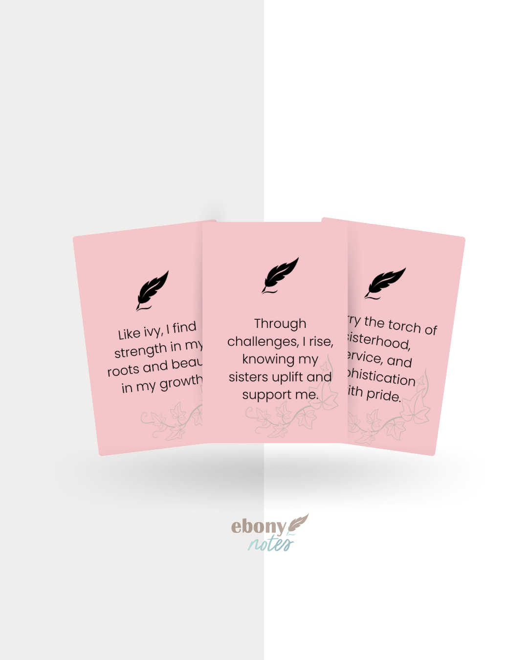 Affirmations for Pretty Black Women of Excellence Card Deck Printable | Crowned in Ivy