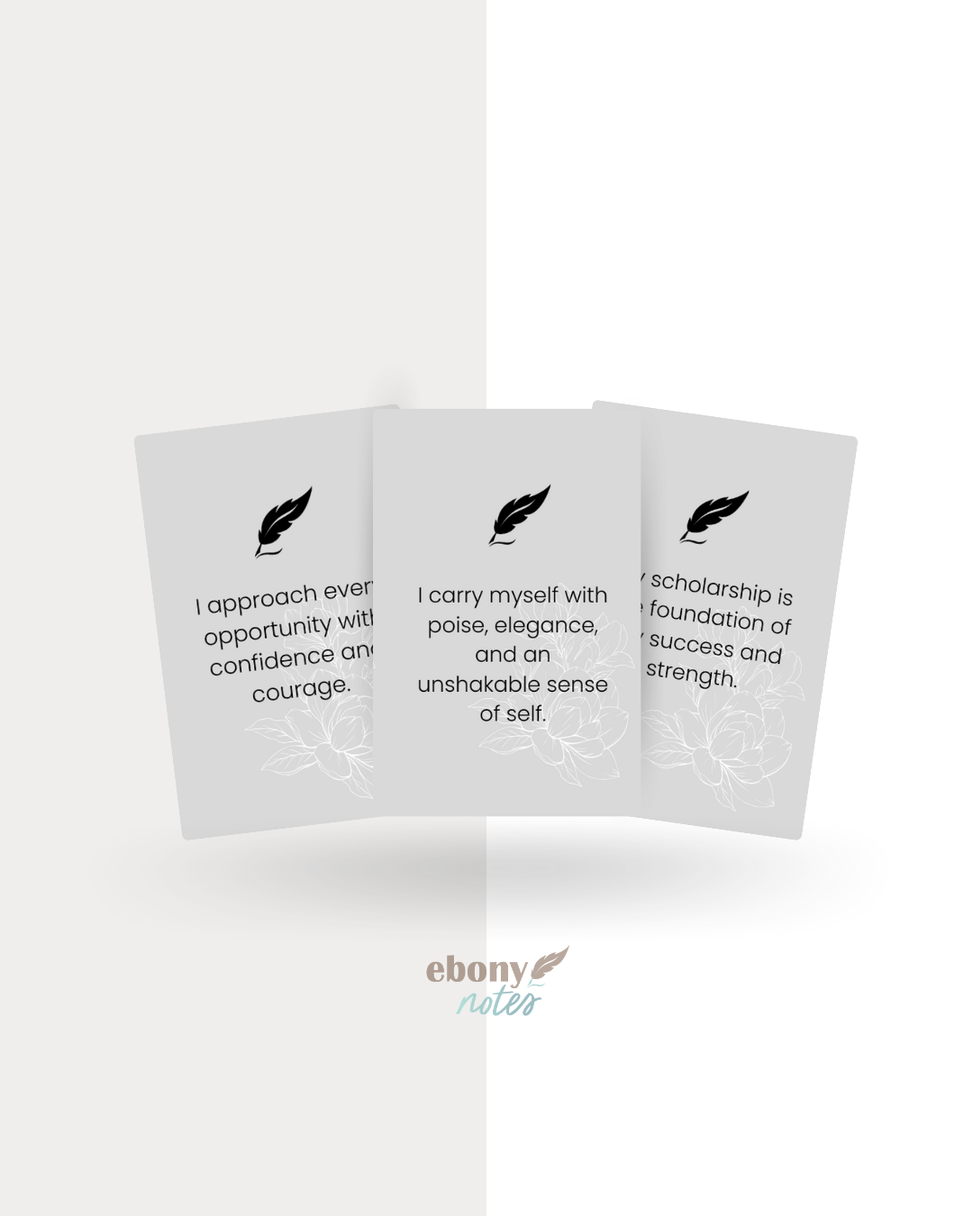 Affirmations for Growth, Grace, and Greatness Card Deck Printable | Finer Thoughts