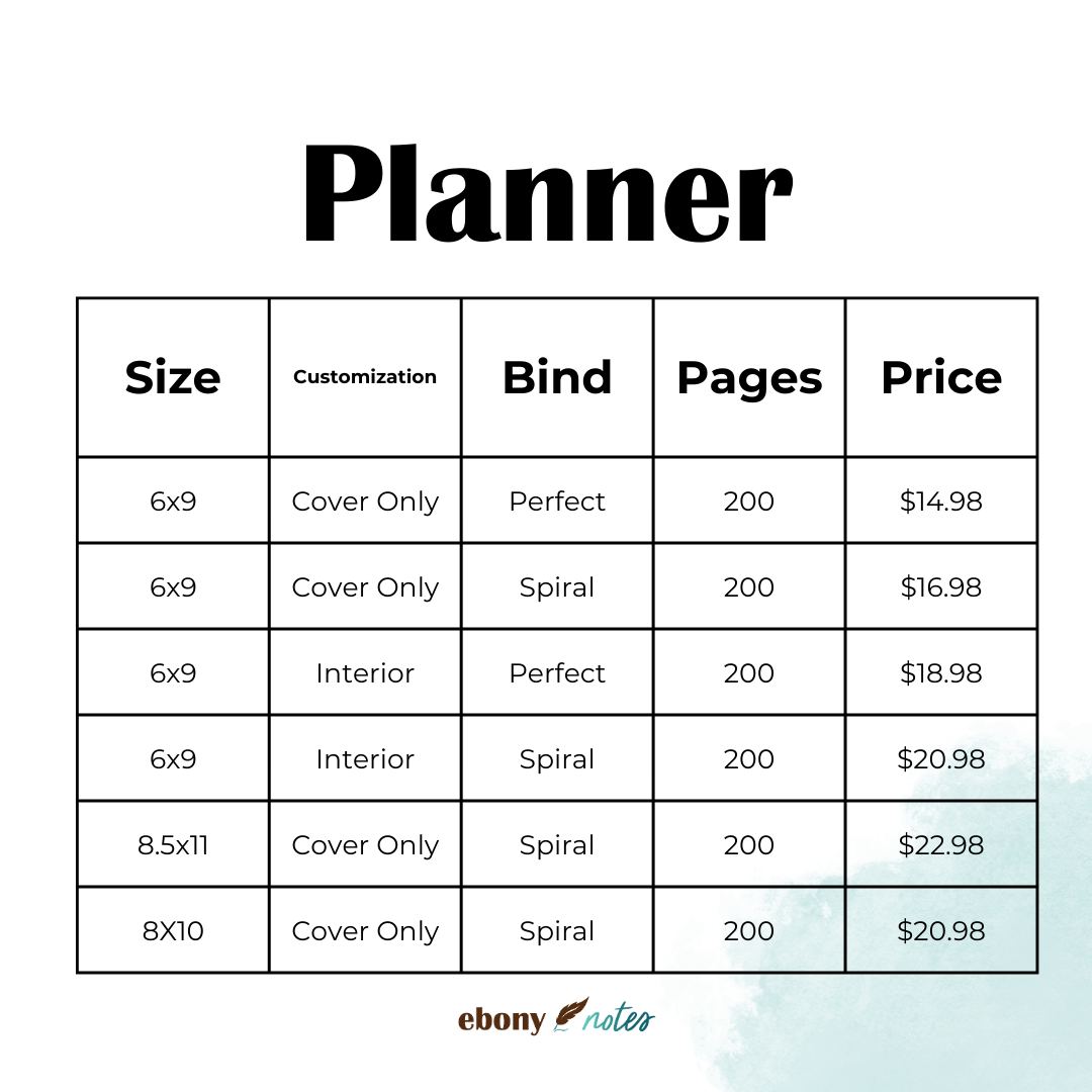 Made for You Custom Planner or Journal Deposit