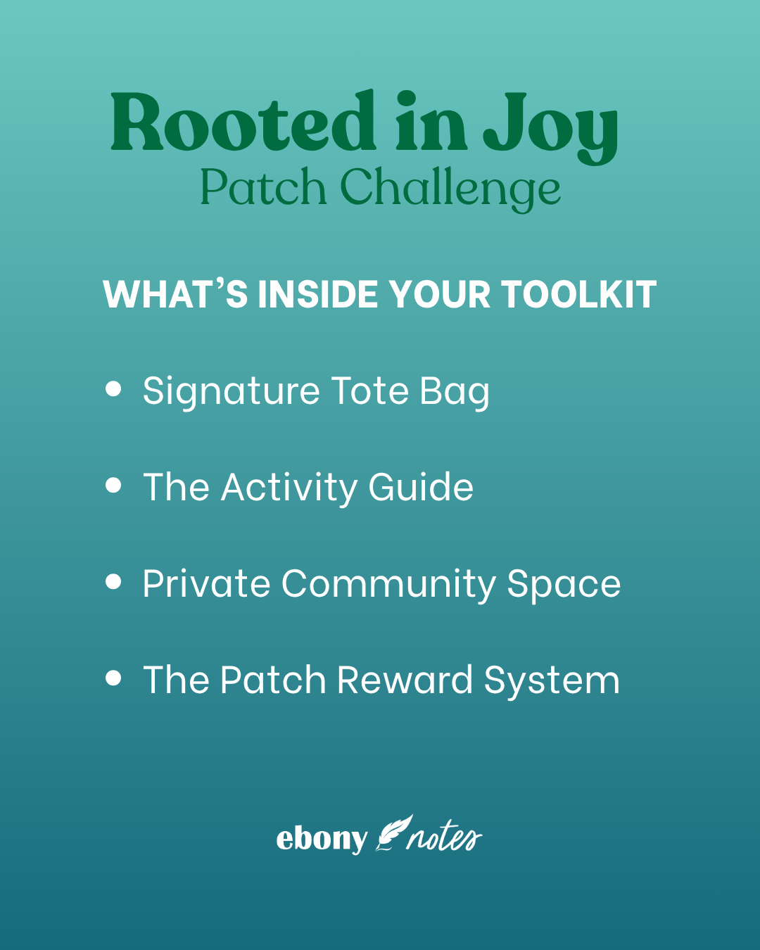Rooted in Joy Patch Challenge | Summer Wellness & Local Adventures