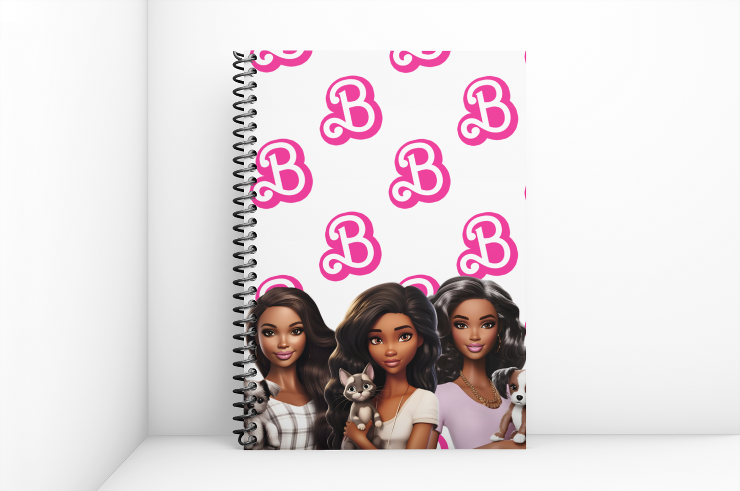 Black Doll Spiral Notebook