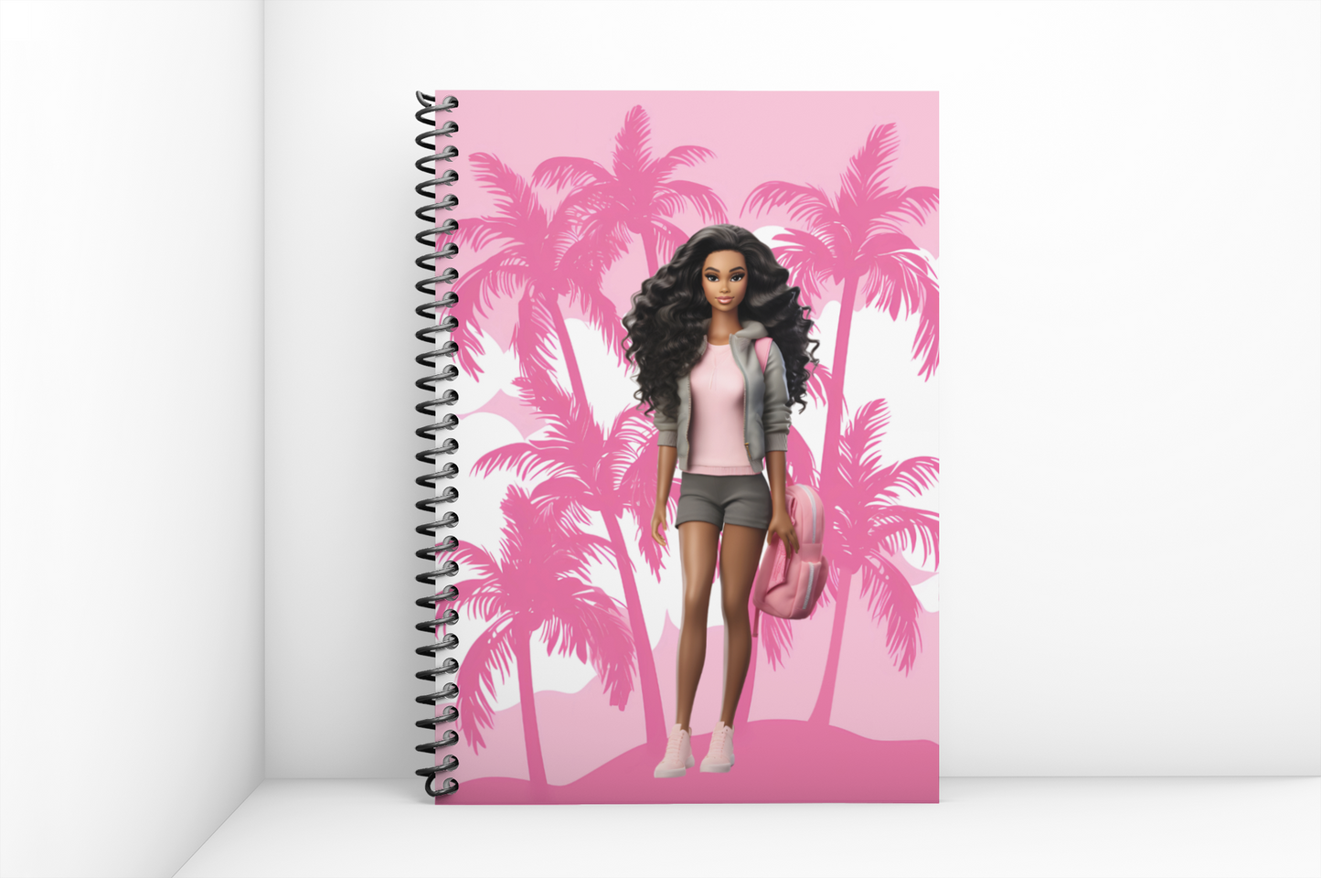 Black Doll Spiral Notebook