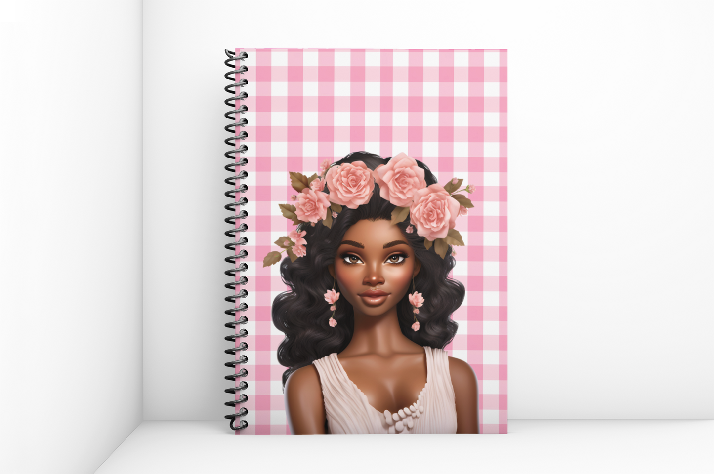 Black Doll Spiral Notebook