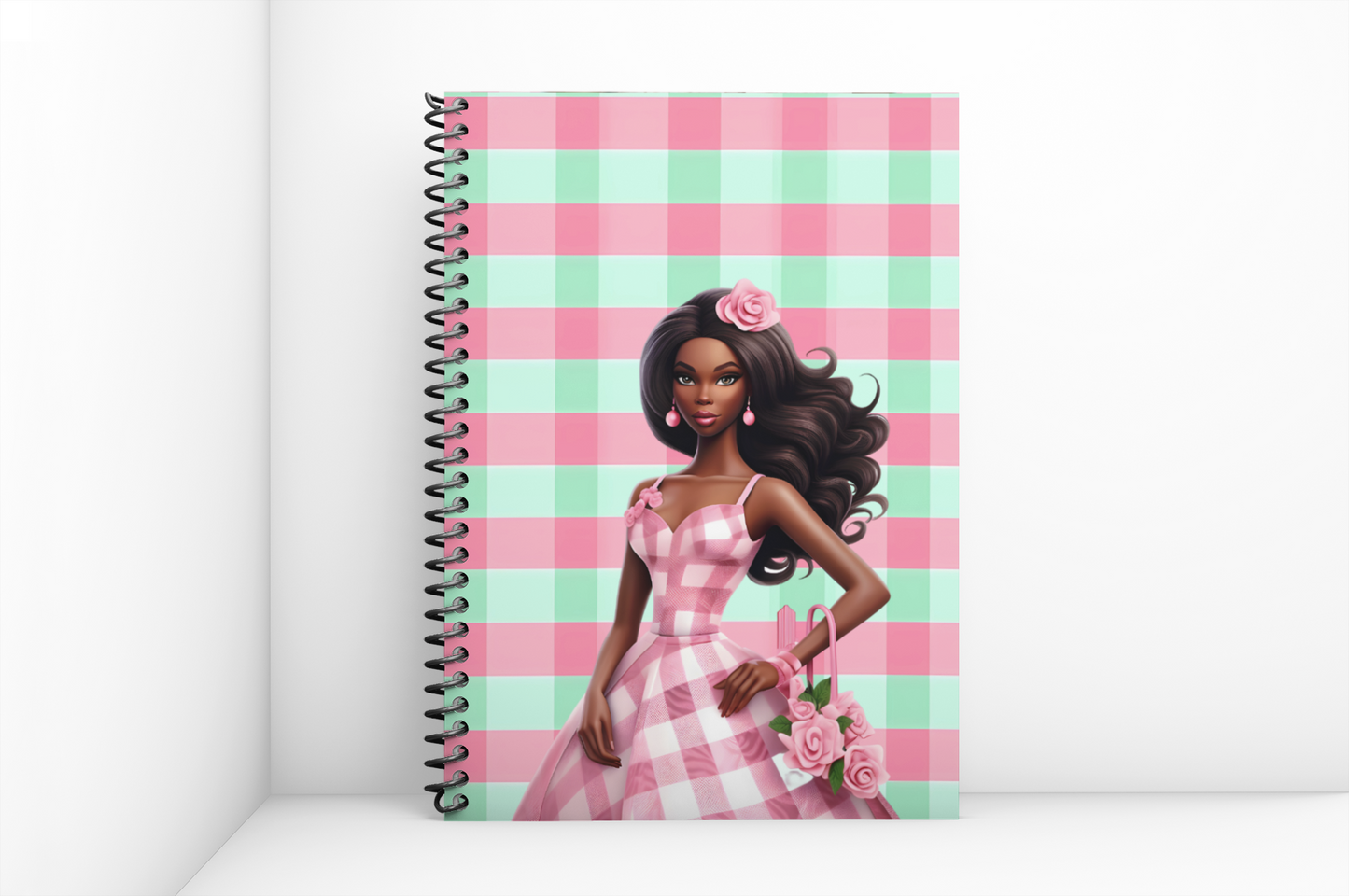Black Doll Spiral Notebook