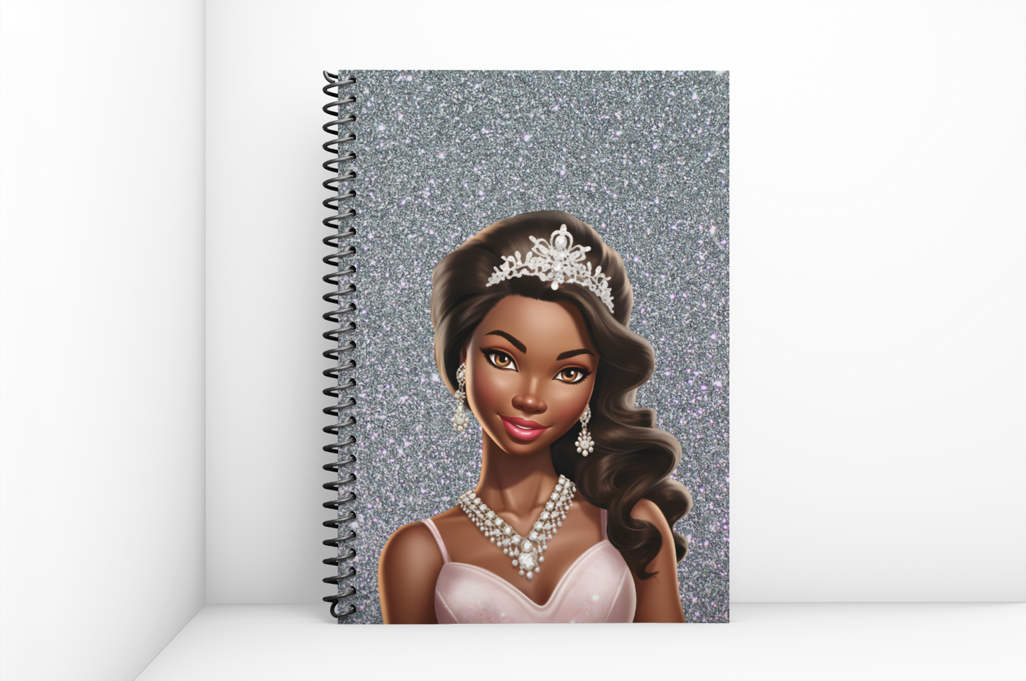 Black Doll Spiral Notebook