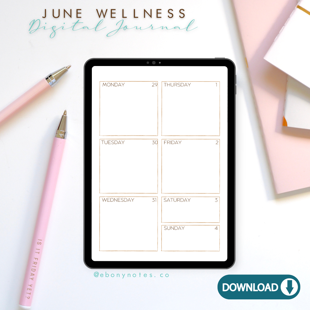 June Digital Wellness Journal