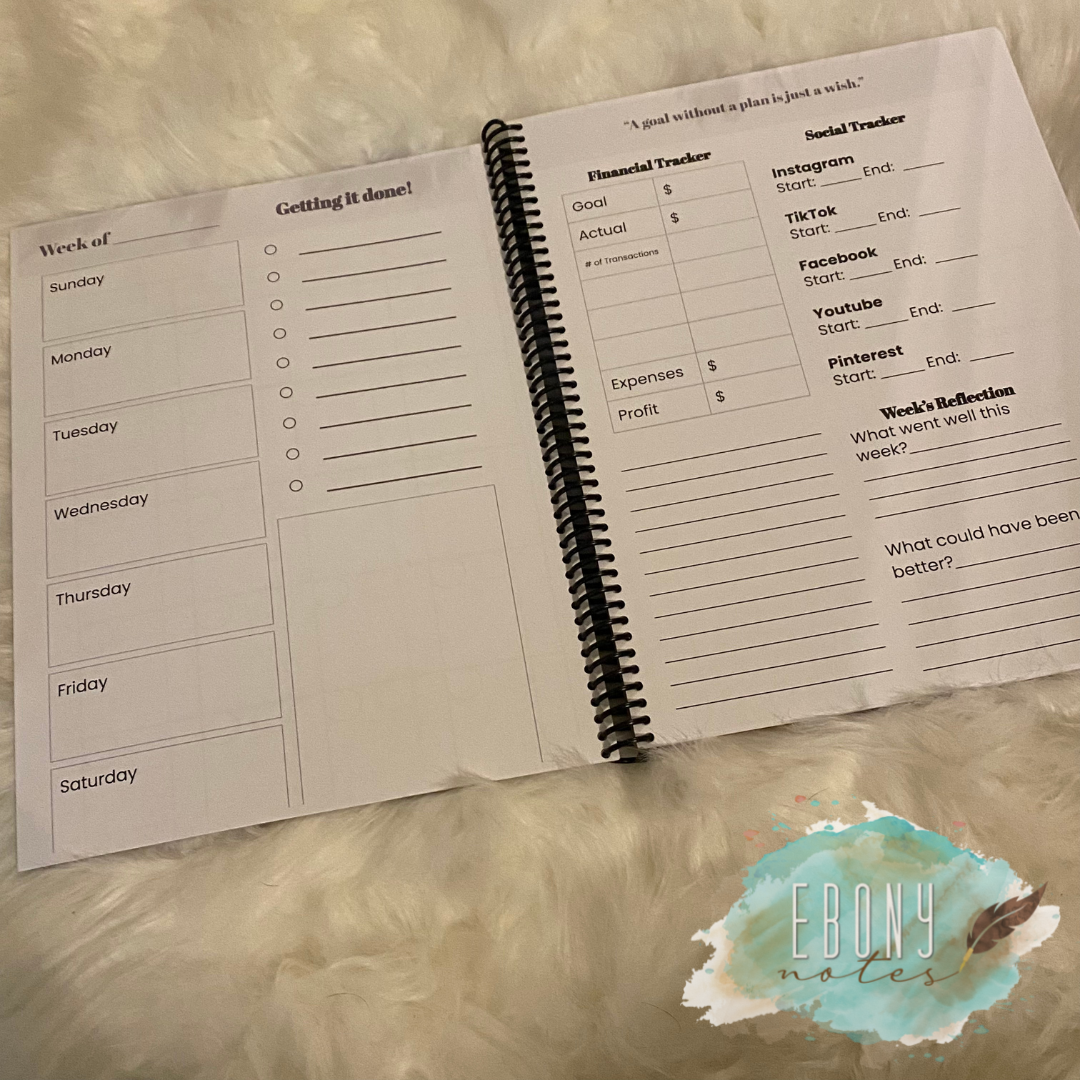 Glowing and Growing Business Planner