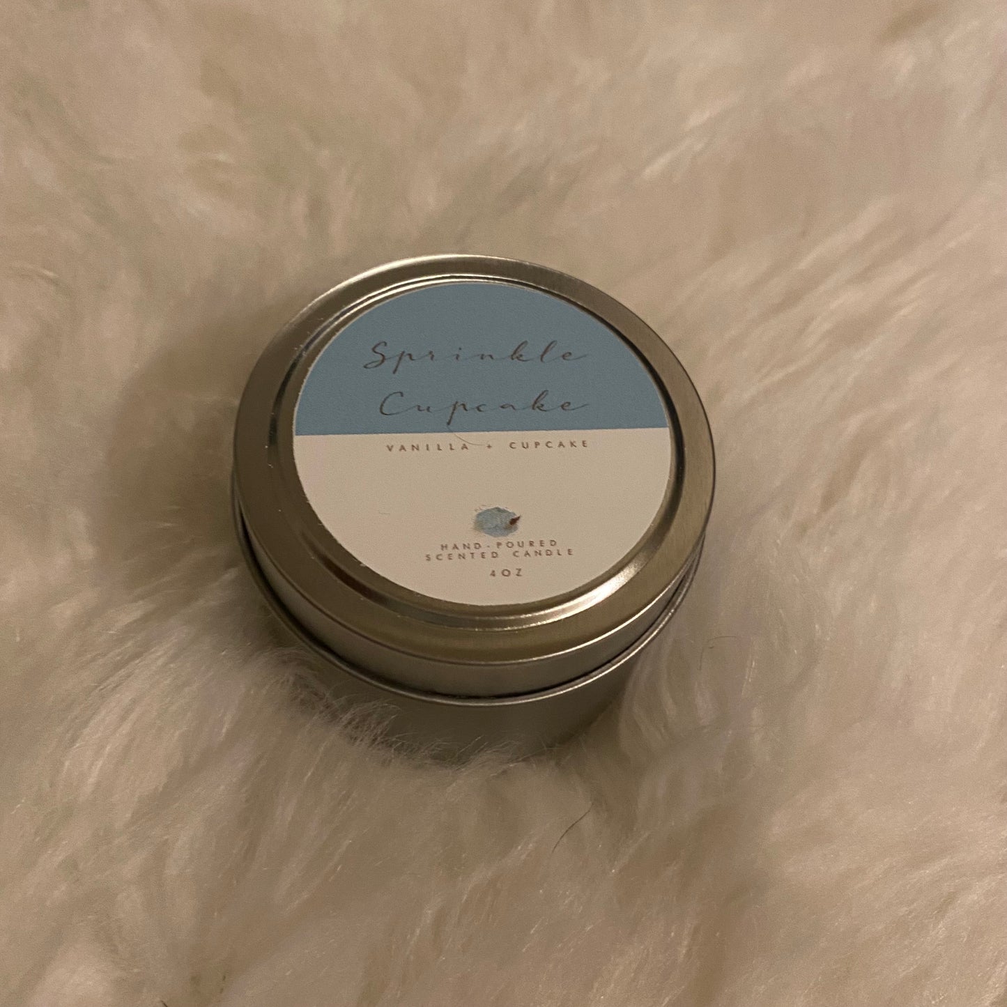Sprinkle Cupcake Candle