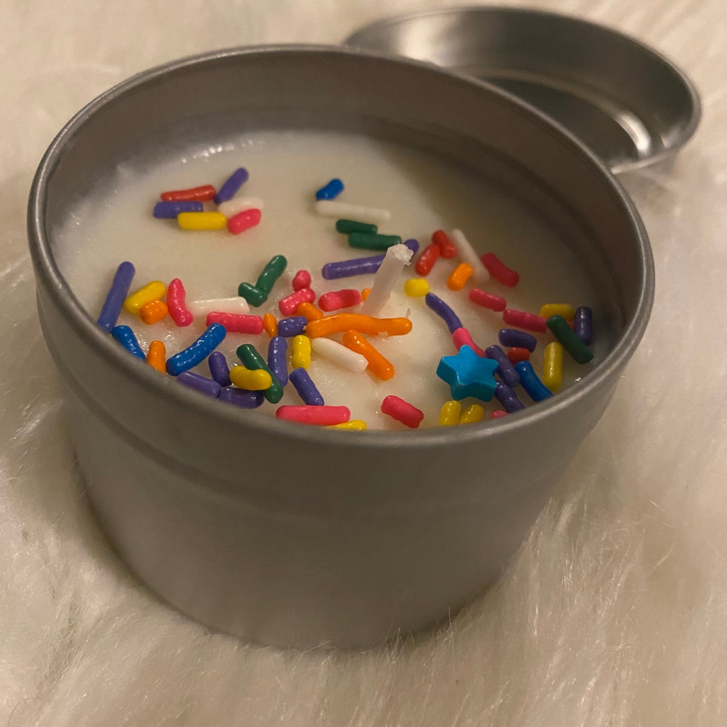 Sprinkle Cupcake Candle