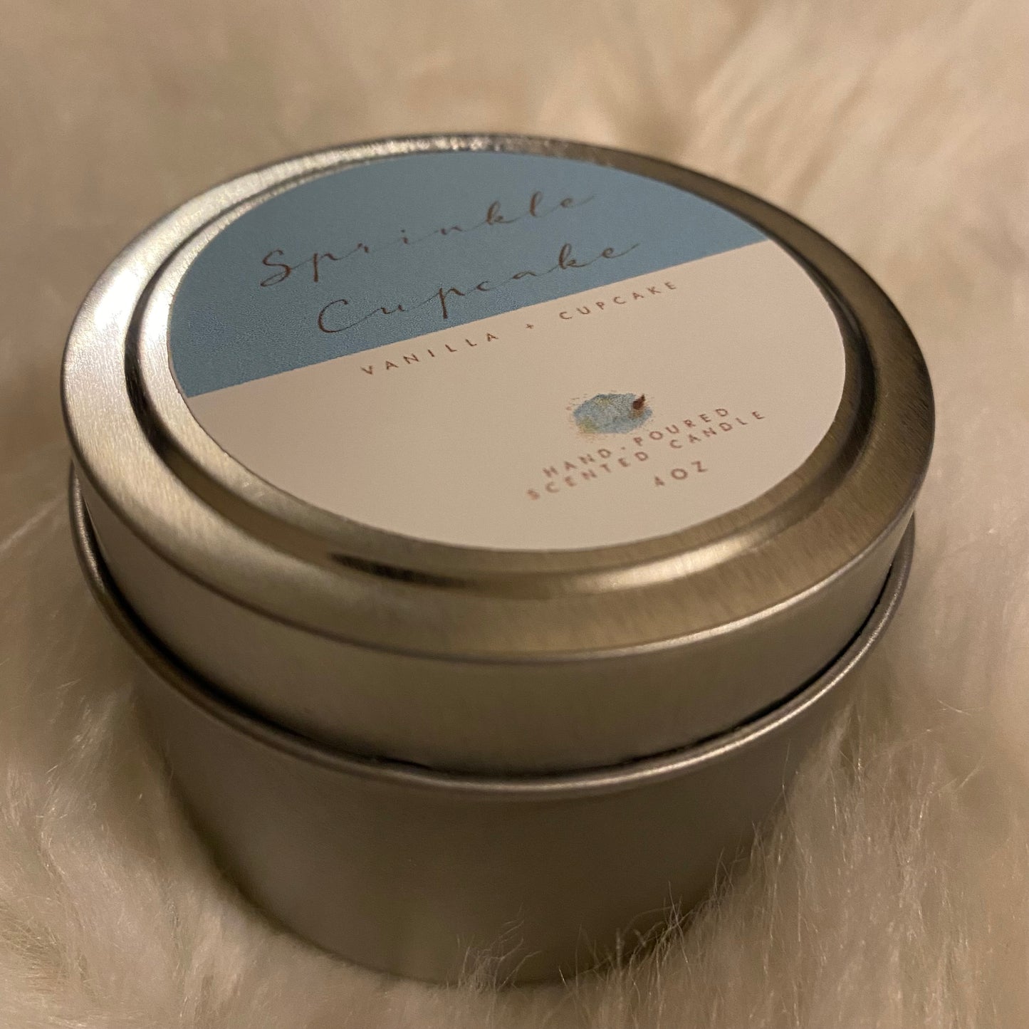 Sprinkle Cupcake Candle