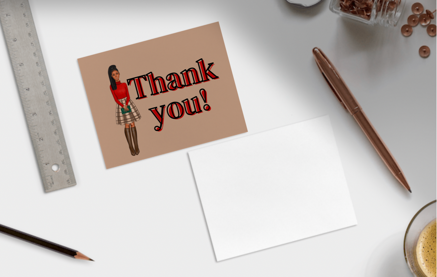 Fall Girl Thank You Notes