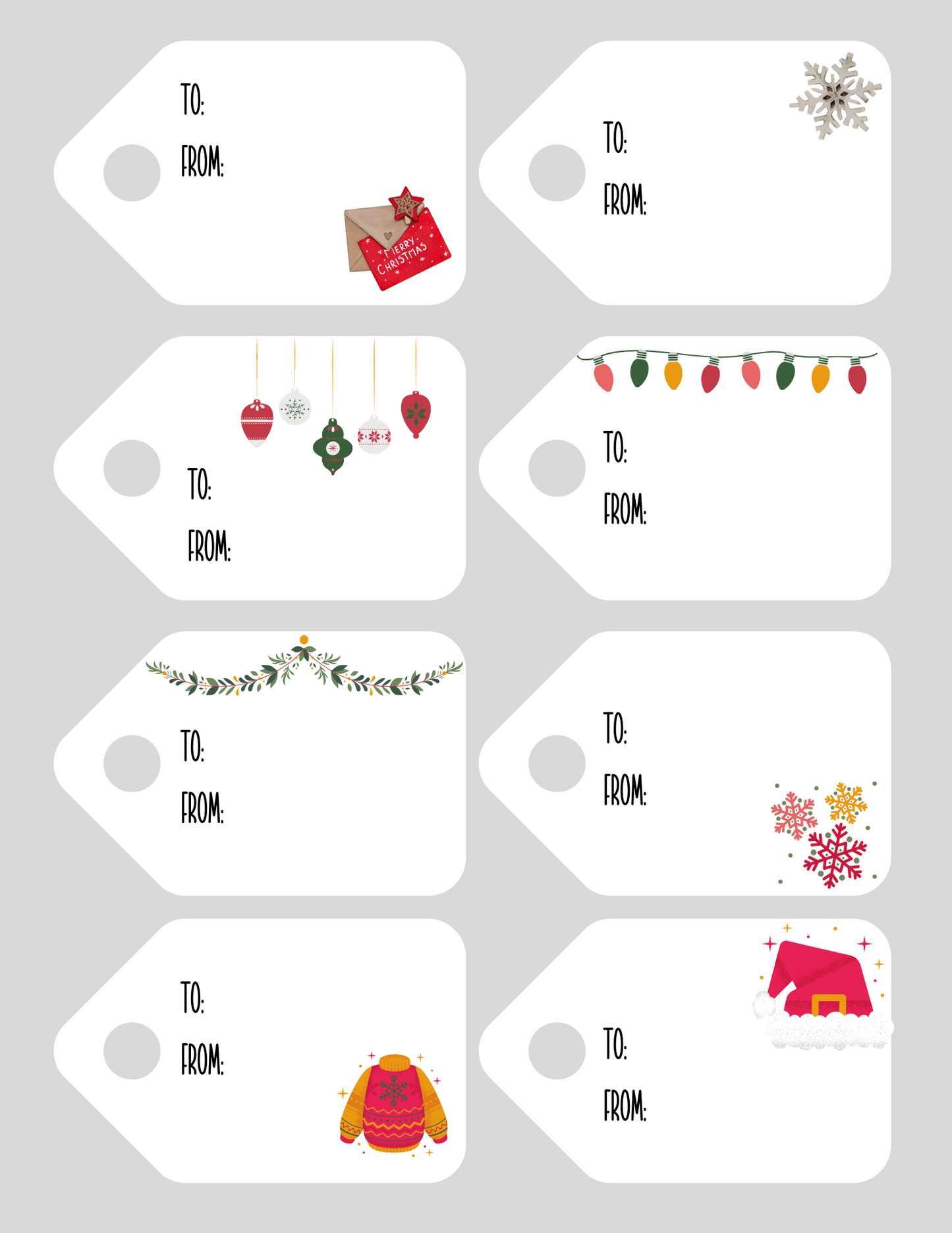 Gift Tag Printable