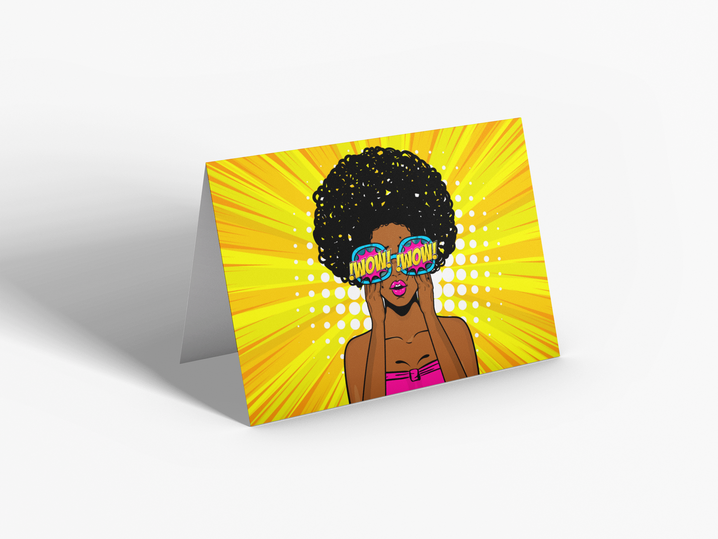 Wow Greeting Card