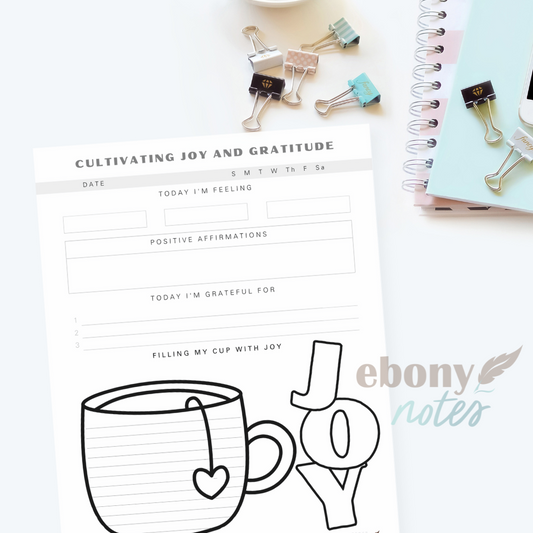 Cultivating Gratitude and Joy Printable | Expressing Gratefulness and Finding Joy