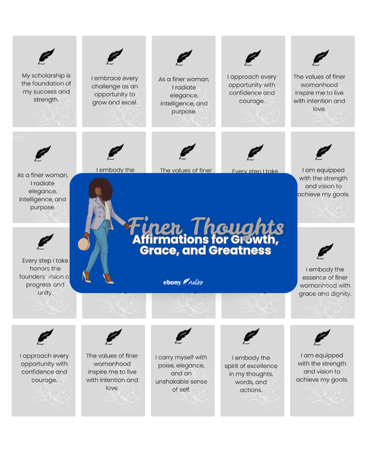 Affirmations for Growth, Grace, and Greatness Card Deck Printable | Finer Thoughts