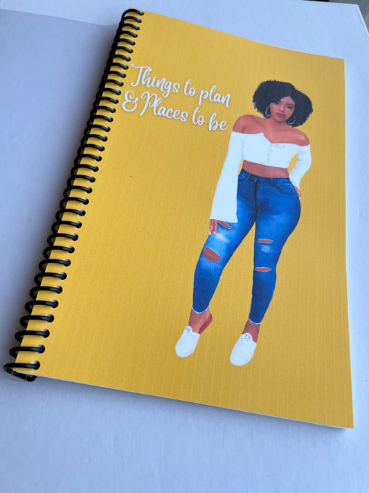 Things to Plan & Places to Be Affirmations Spiral Journal | Celebrate Self-Love and Empowerment