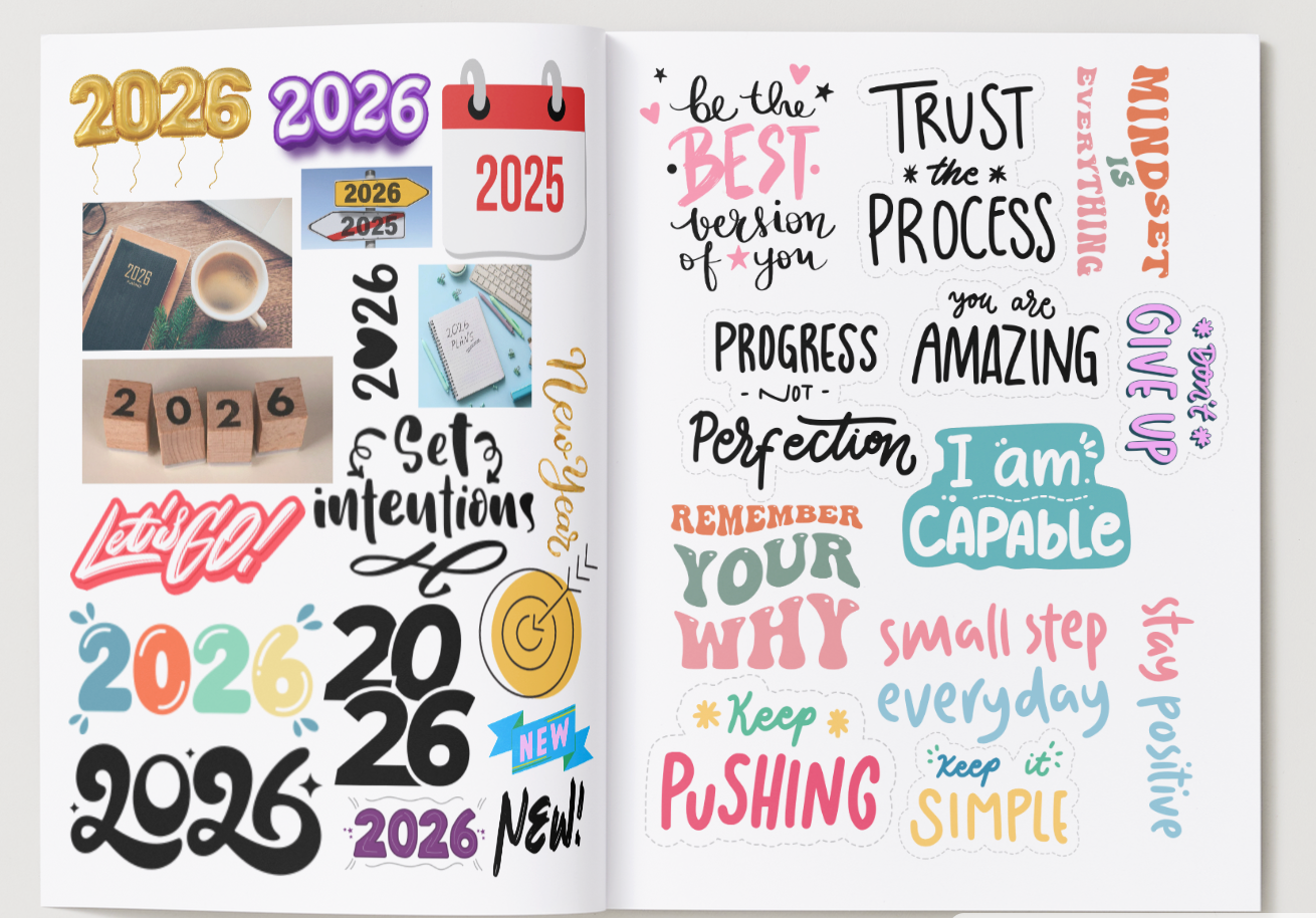 2026 Digital Vision Board Kit | Ground Your Goals. Grow Your Vision.