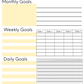 Goal Tracking Printable