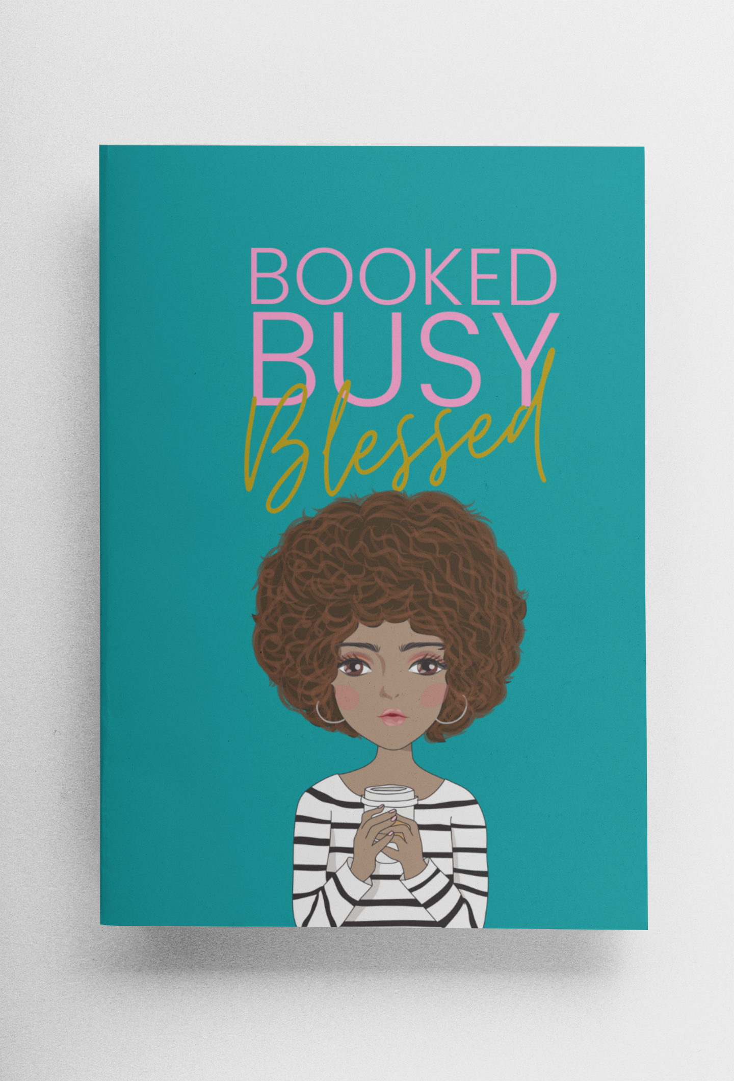 Booked Busy Blessed Fro Girl Journal