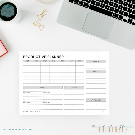 Productive Planning Printable
