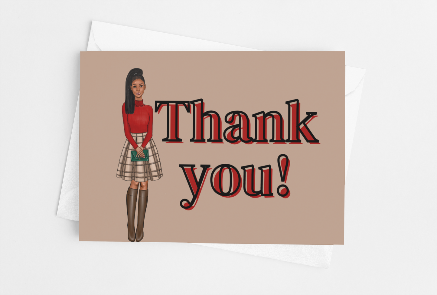 Fall Girl Thank You Notes
