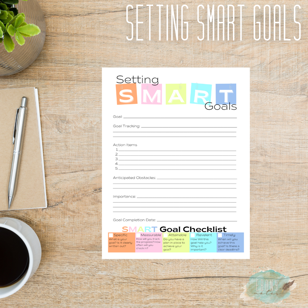 Setting SMART Goals Printable